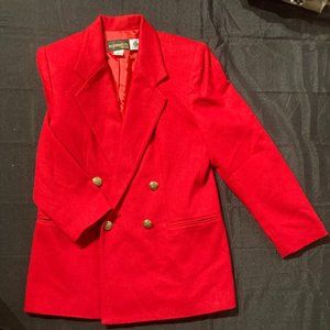 Double Breasted Red blazer Jacket